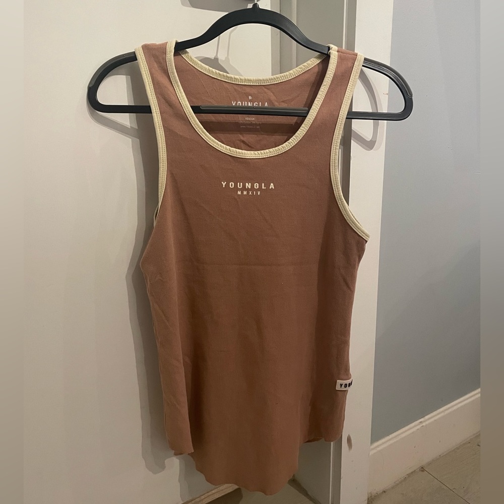 YOUNGLA Tank Top (Salmon) - Size Medium